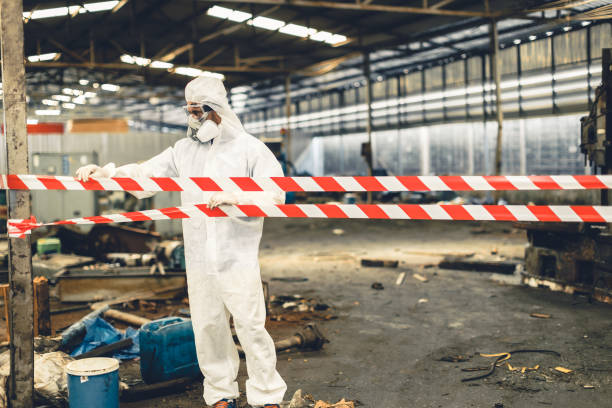 Professional Biohazard technician working in Stuart, FL